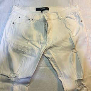 Reason Brand White Ripped Jeans